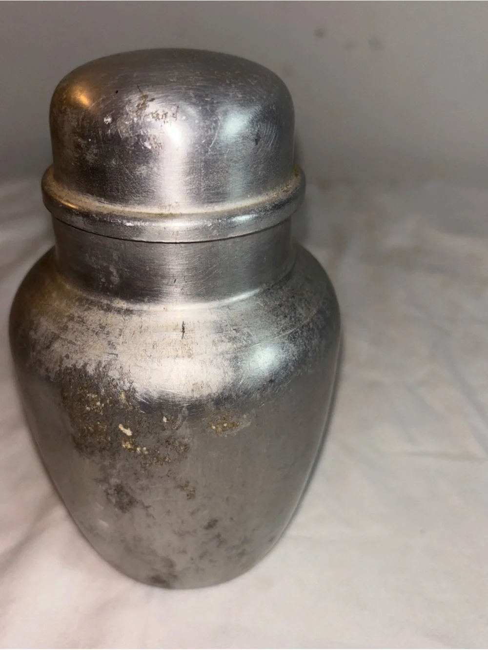 Vintage Pewter Cocktail Shaker - Silver Finish